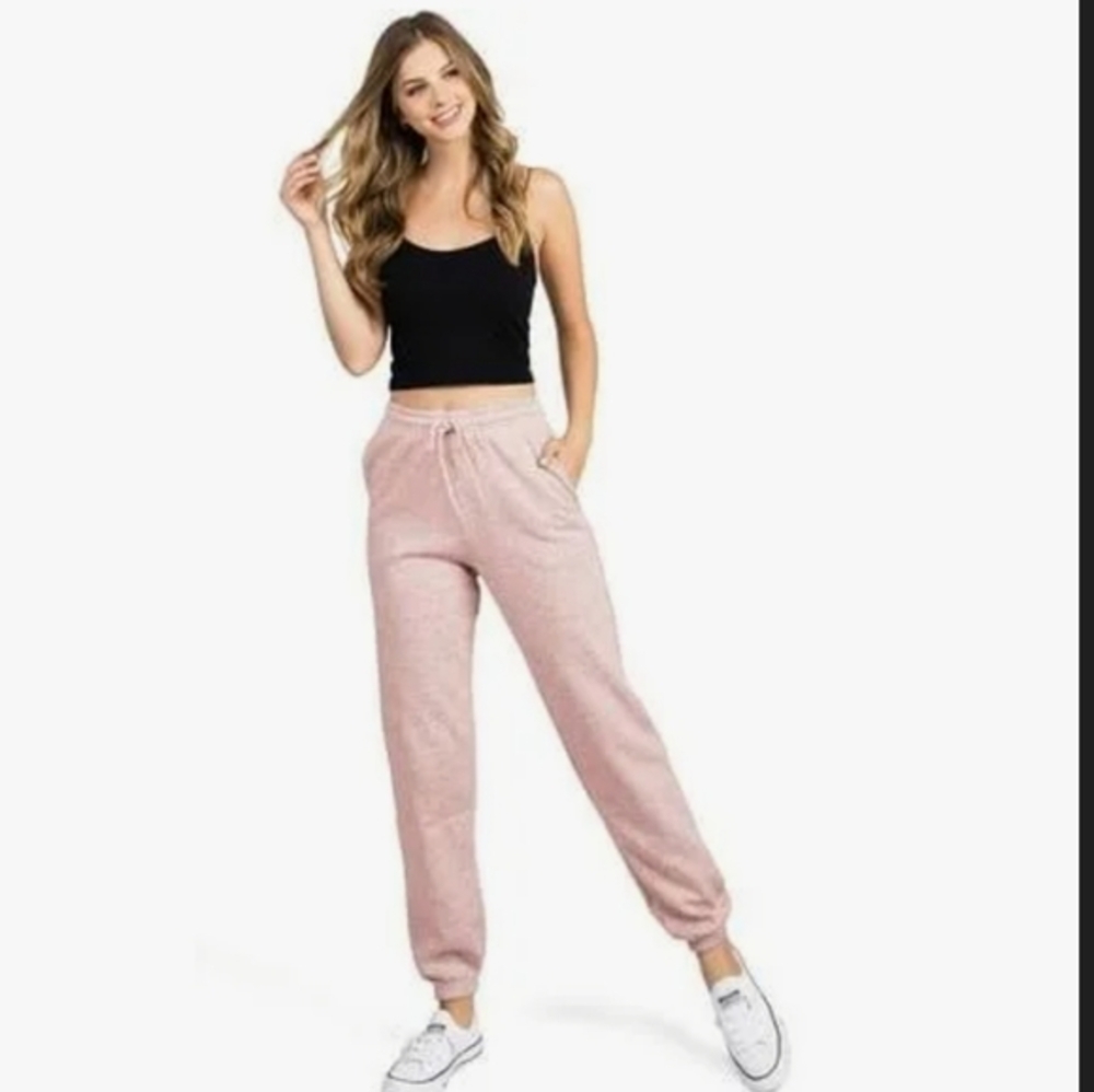 Reflex 90's Oversized Blush Pink Women's Cotton Jogger Sweatpants